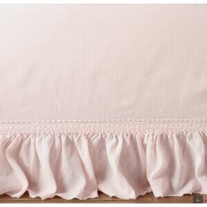 Restoration Hardware RH Baby Ruffled Voile Crib Skirt | Light Pink